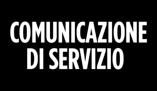 Comunicazione di servizio